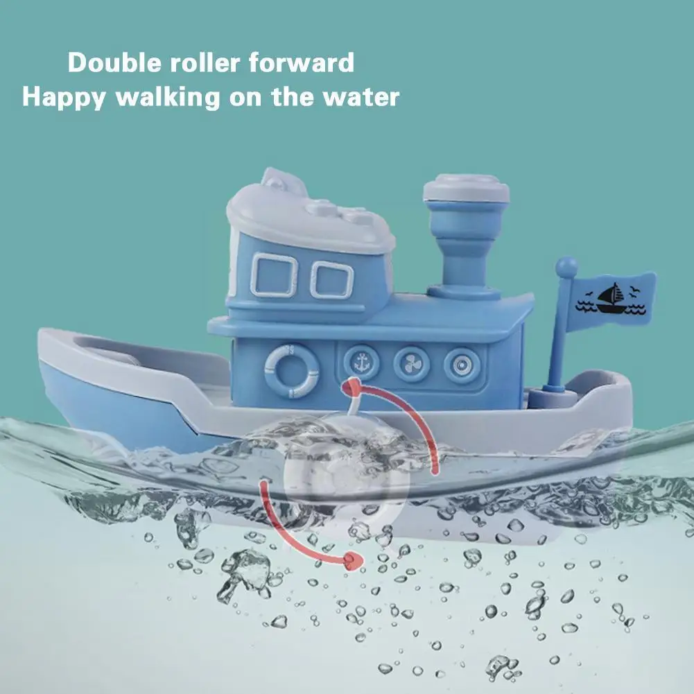 Baby Bath Toy Toddler In A Water Swimming Bath Toy Baby Gift Cruise Boat Cruise Toy Ship Clockwork Swimming Bath Ship B1c0