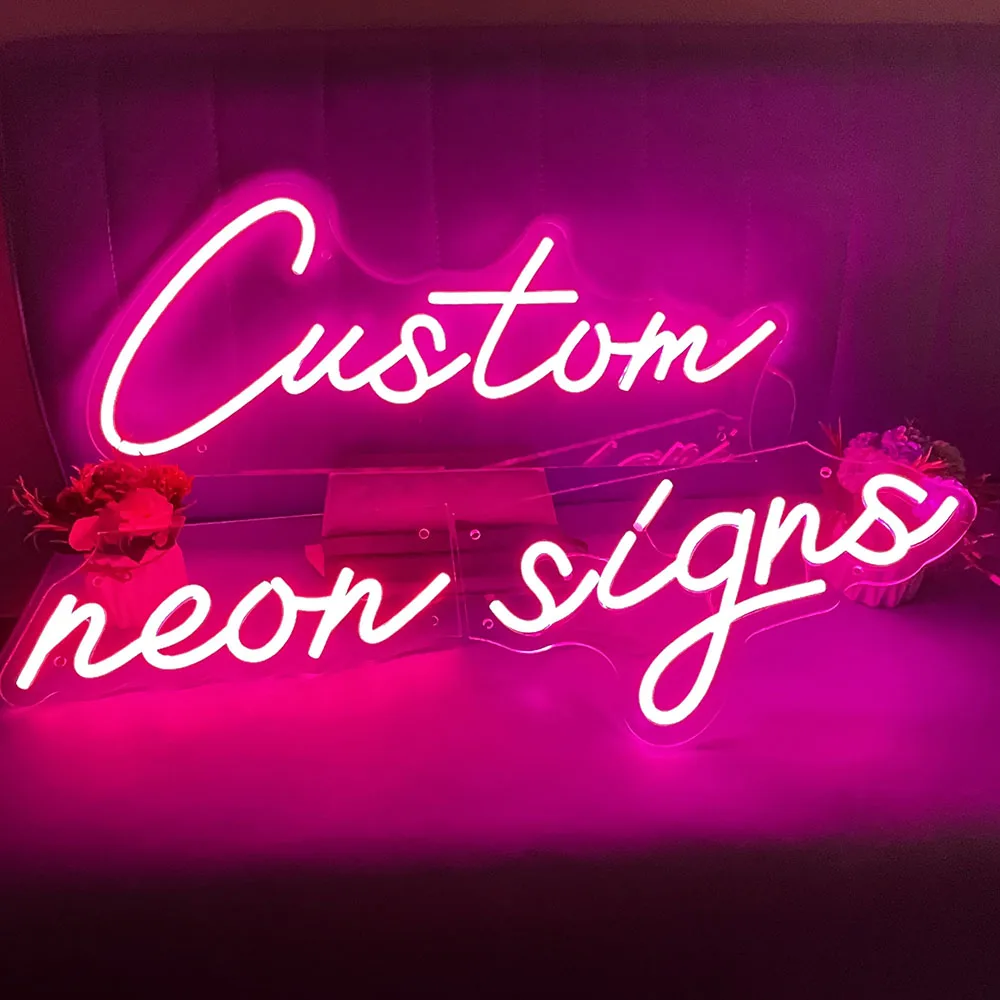 Custom Neon Lights Led Name Shop Logo Store Club Room Wall Decor Flexible Neon Light Sign Birthday Party Neon Custom
