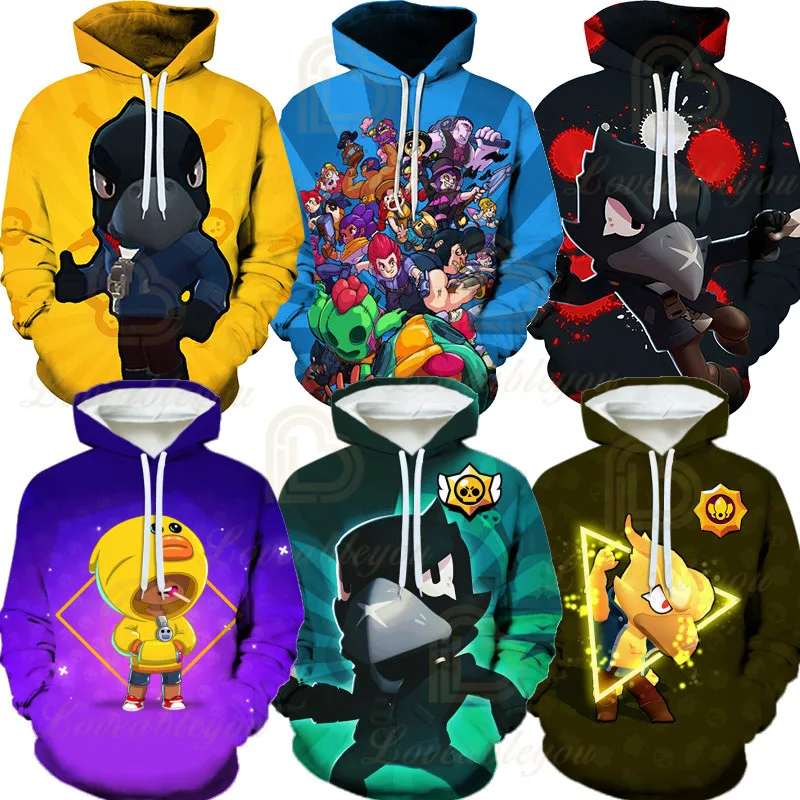 

Shelly JANET BONNIE 8 To 19 Years Kids Fashion Cartoon Tops Teen Clothes POCO Game Crow Raven 3D Printed Sweatshirt Boys Girls
