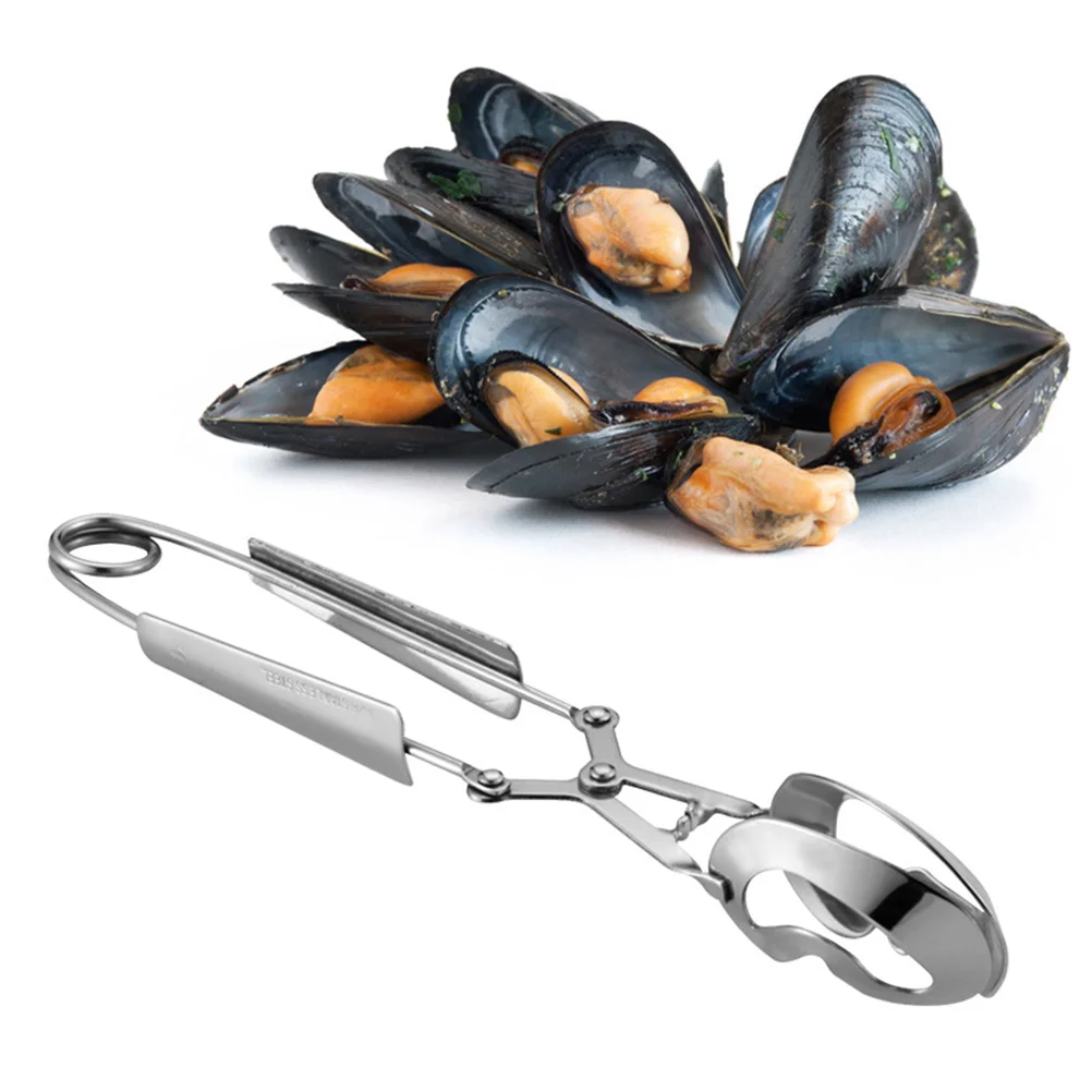 

1 pc Serving Utensil Hollow Kitchen Stainless Steel Anti-scald Tableware Seafood Tongs for Crab