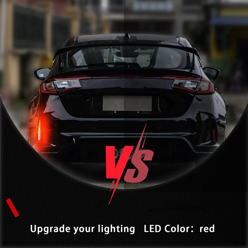 Для Honda Civic Type R 2023 2024 3 в 1 отражатель заднего бампера стоп-сигнал указатель