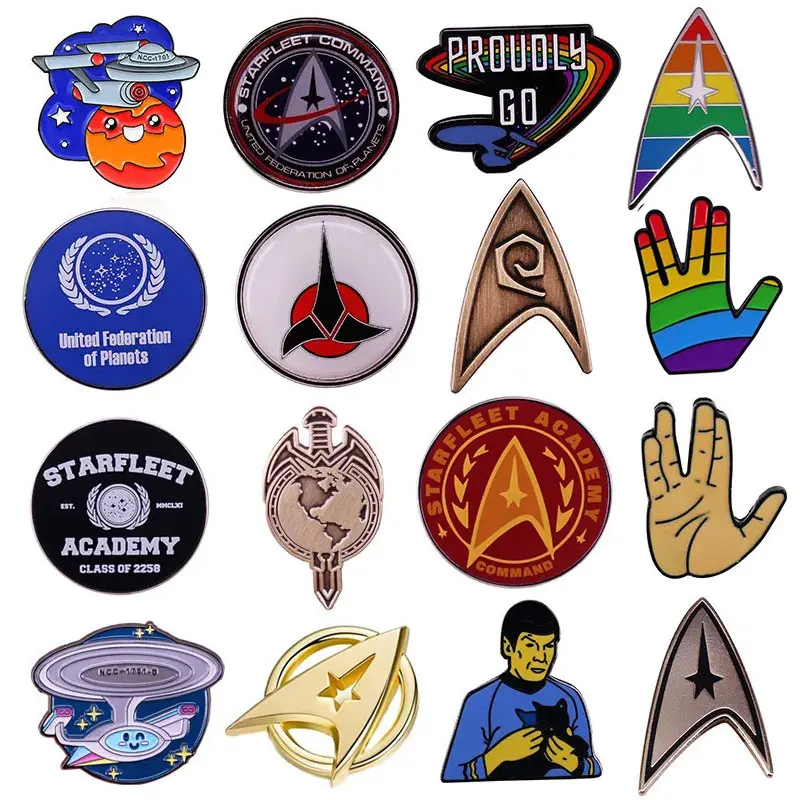 

S-StarTreks Enamel Pin Lapel Pin for Clothes Brooches on Briefcase Backpack Badge Jewelry Decoration Gifts for Friend