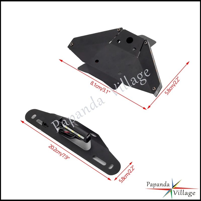 Держатель для номерного знака мотоцикла кронштейн задний аккуратный со
