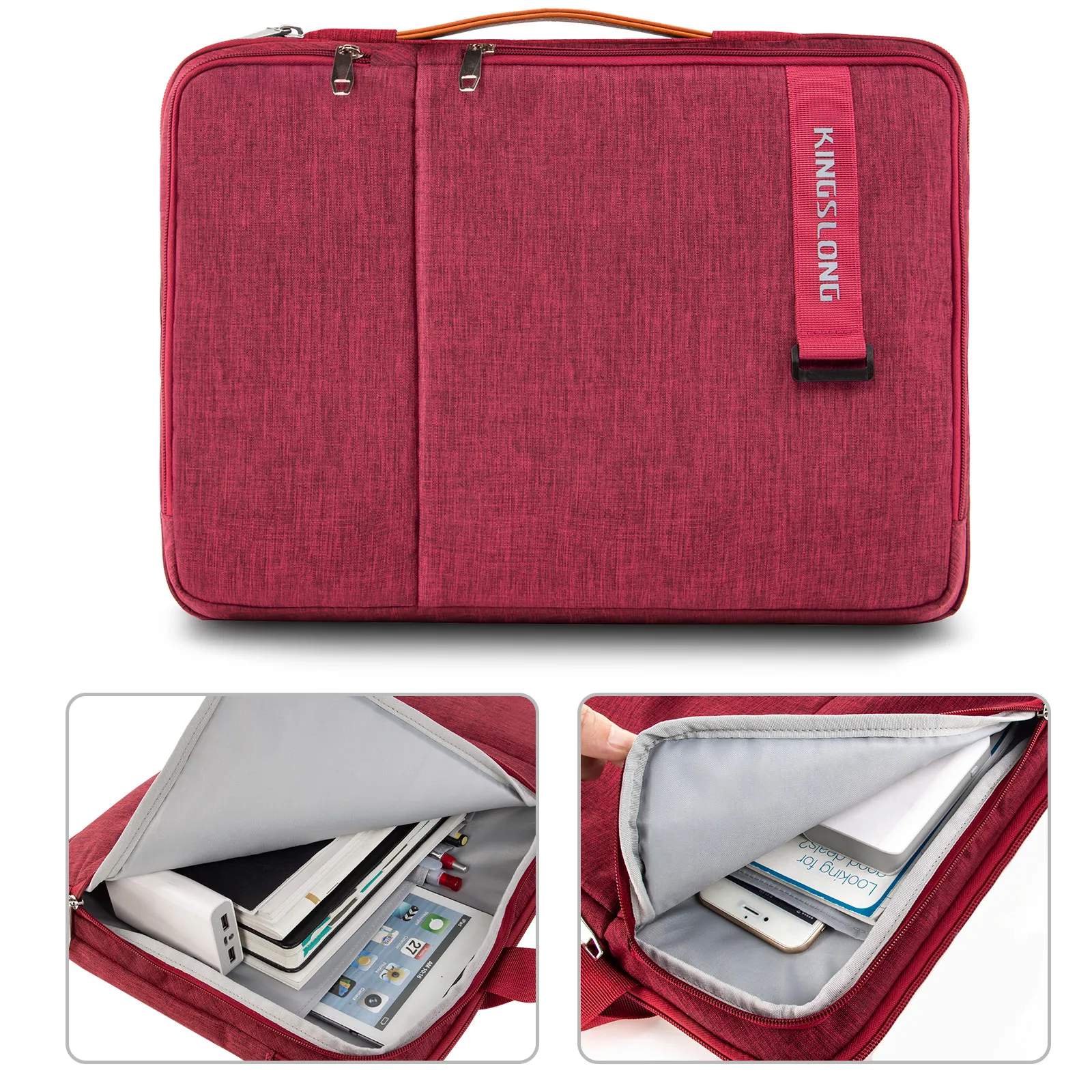 Сумка-слинг KINGSLONG для ноутбука 17 дюймов ручная переноска водонепроницаемая сумка