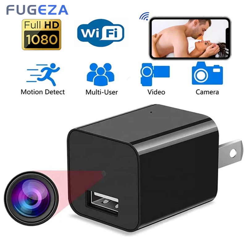 

Мини-камера видеонаблюдения FUGEZA, 1080P, с зарядкой от USB и поддержкой Wi-Fi