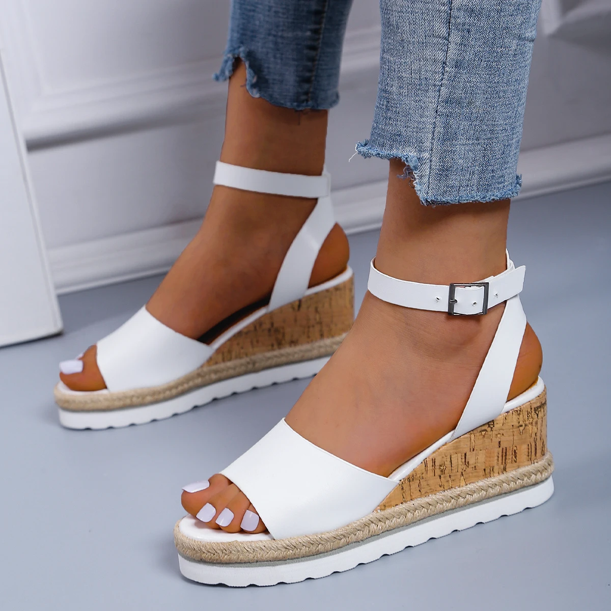 Wedges Shoes For Women High Heels Sandals Summer Shoes 2022 Flip Flop Chaussures Femme Platform Sandals Plus Size 35-43