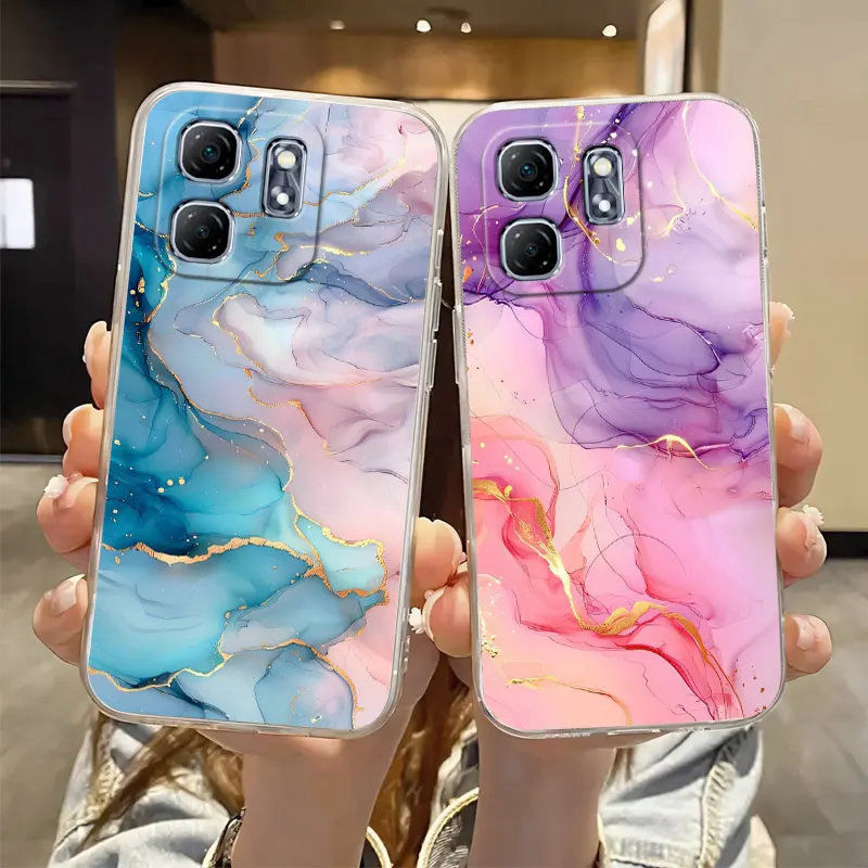 For Infinix Smart 9 8 Pro /8 HD Case Luxury Clear Shockproof Cover Silicone Soft Phone for Plus X6525 Funda