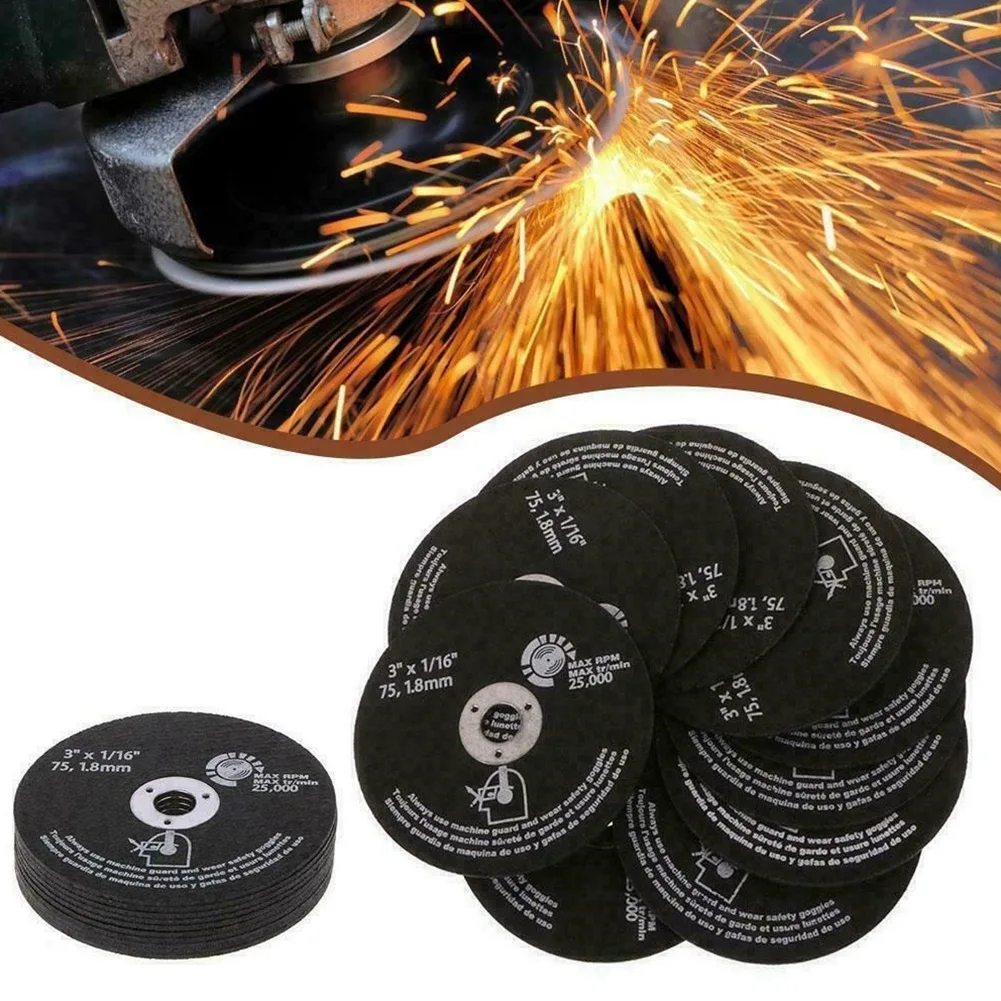 

75mm Resin Grinding Wheel Cutting Wheel Disc Circular Saw Blade Abrasive Tools Angle Grinder Rotary Power Tool For Cutting Iron
