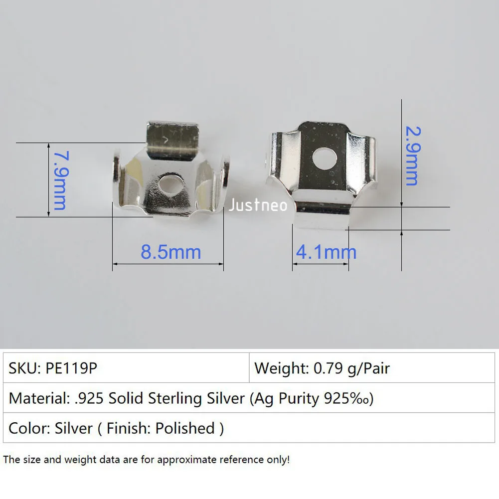 Основа для сережек из стерлингового серебра переходник принадлежности
