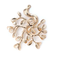 15934pcs 33x39mm 24k champagne gold color plated brass tree charms pendants high quality diy jewelry accessories