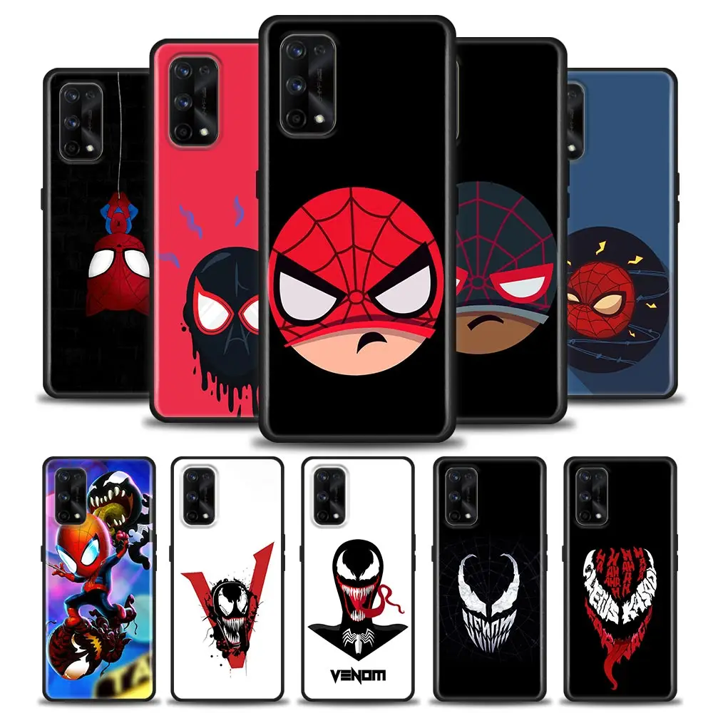 

Marvel Funny Spider Man Venom Phone Case For OPPO Realme C1 C2 C3i C21 C21Y C25s C15 C11 C12 C20 CT GT GT2 X50 Narzo Pro Cover