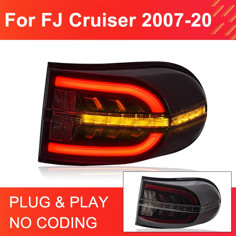

Задние фонари в сборе для FJ Cruiser 2007-2020, задние фонари с функцией подключения и воспроизведения