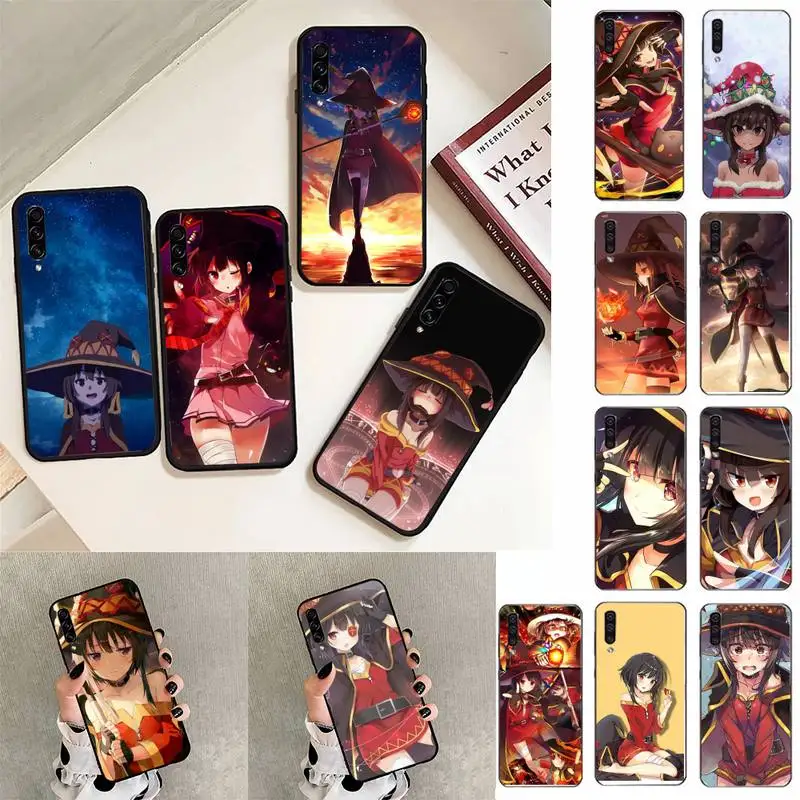 

Japan Anime Konosuba Megumin Phone Case For Samsung Galaxy A30 A20 S20 A50S A30S A71 A10S A6 plus Fundas Coque