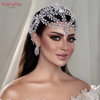 youlapan hp457 bohemian bridal headband forehead women crown wedding hair accessories bride headwear queen tiara and headdress