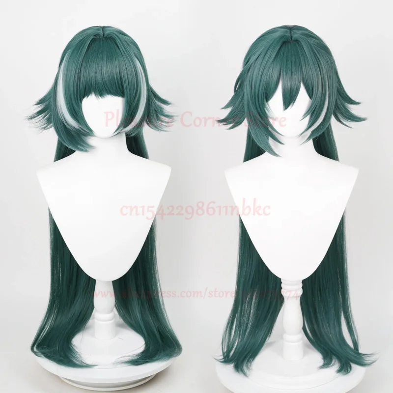 Новинка 2025 года Honkai: Star Rail Yukong темно-зеленые парики для косплея аниме-парик