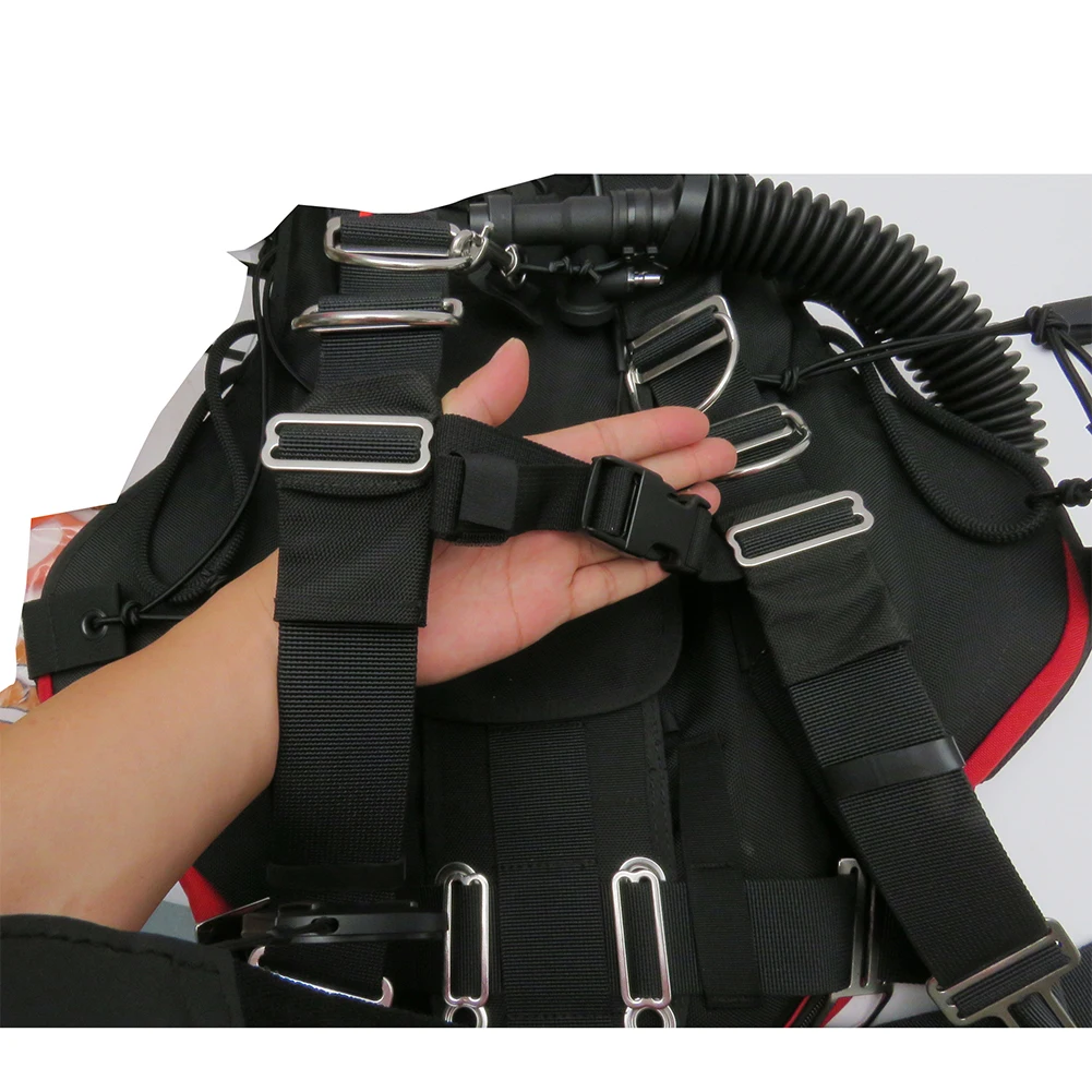

Adjustable Diving Chest Strap Black Buckle Chest Strap Dive Goods Quick Release Scuba Technical With Heavy Duty