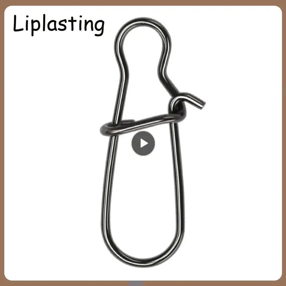 

Screwed Snap Luya Reinforced Pin Fast Clip Lock Snap Connector Fishing Gear Stainless Steel Fishing Connector Safety Snaps