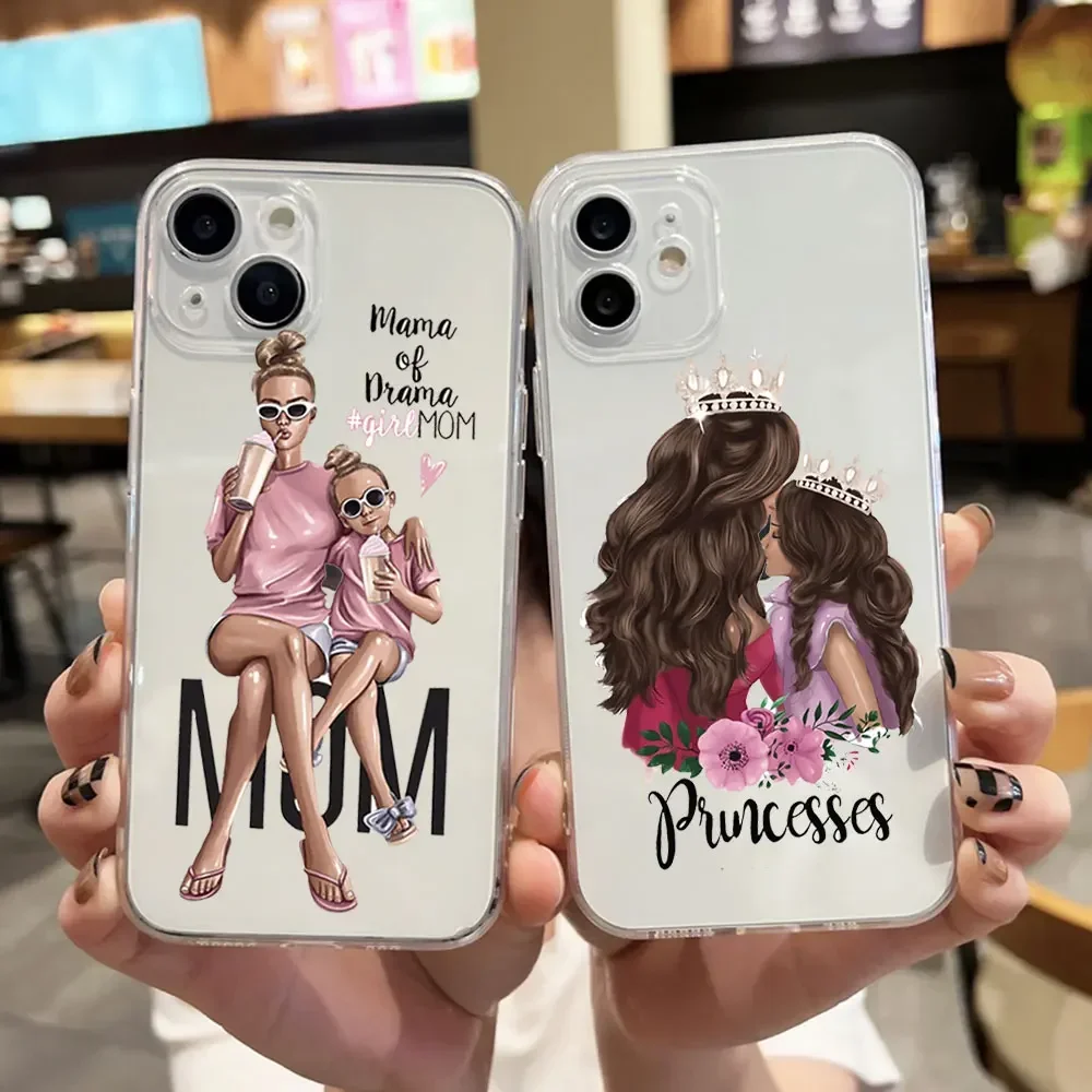 Модный чехол для телефона с супер мамой папой iPhone 15 14 13 12 11 Pro MAX Mini XR XS X SE 7 8 Plus