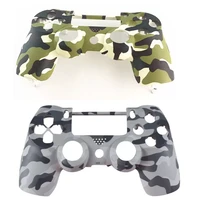 camouflage soft touch grip front housing shell faceplates cover for ps4 controller dualshock 4 gamepad jdm 001 jdm 011 jdm 020