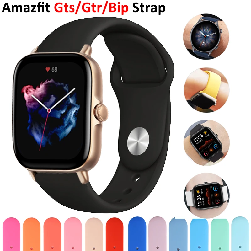 20mm 22mm watch Strap For Amazfit gts 4/3/2/gts4 2 mini/Gtr/2e/Pro 47mm Smartwatch Wristband Bracelet Amazfit Bip/U/3/Pro