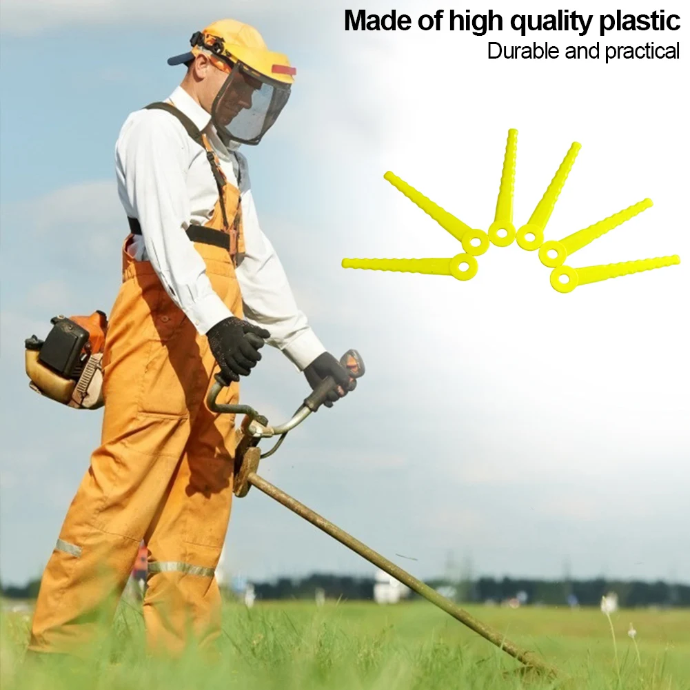 

10/50 шт., пластиковые лезвия для косилки