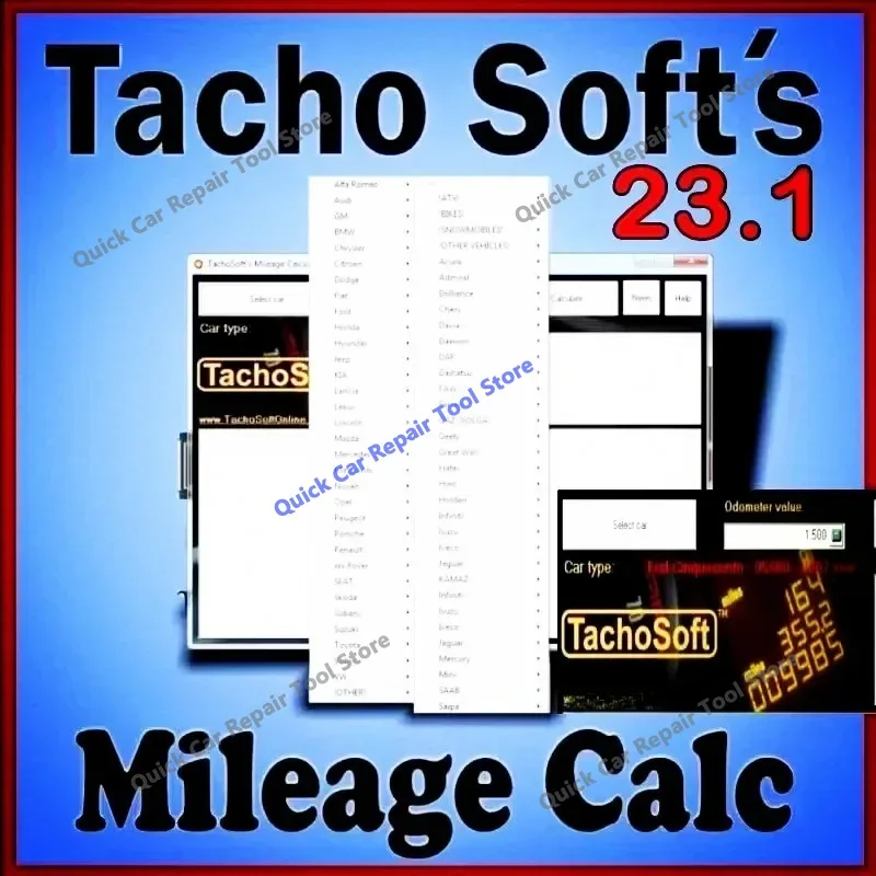 Фото Новинка 2026 года: программное обеспечение TachoSoft Modify Mileage Calculator 23.1 для расчета пробега автомобиля (EEPROM, ECM) на английском языке для Peugeot и Jeep №1
