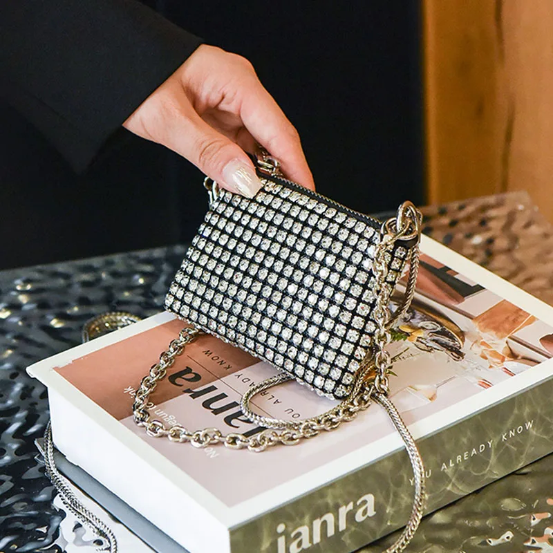 

Сумка кросс-боди Женская на цепочке, миниатюрная тканевая сумочка-тоут с помадой, модный саквояж, брендовый клатч