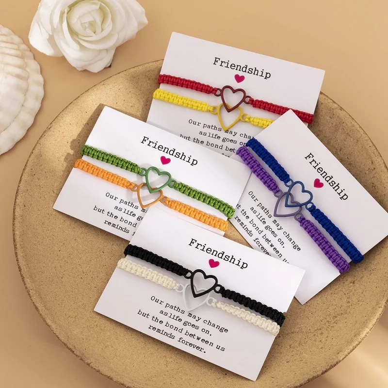 

2022 Minimalist Rope Bracelet Colorful Love Bracelet Female Survival Hand Jewellery Accessories Friendship Braslet Gift for Love