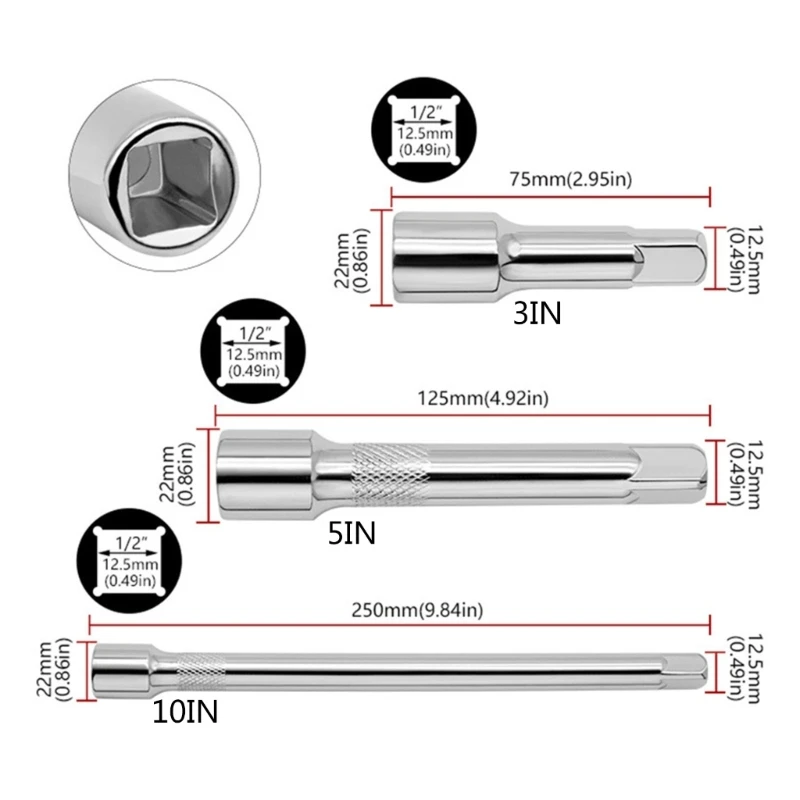 Прочный удлинитель из ванадиевой стали устойчивый к ржавчине для электрического