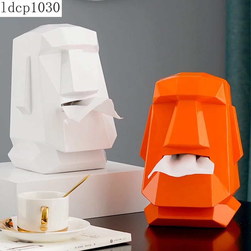 

Creative Stone Statue Tissue Box Decoration Living Room Coffee Table Dining Table TV Cabinet Drawer Box Decoration Accessories