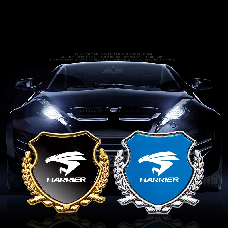 

1 шт. наклейка на боковое крыло автомобиля, наклейка на окна, металлическая этикетка, наклейка для Toyota Harrier Corolla Avensis Rav4, аксессуары для Ноя