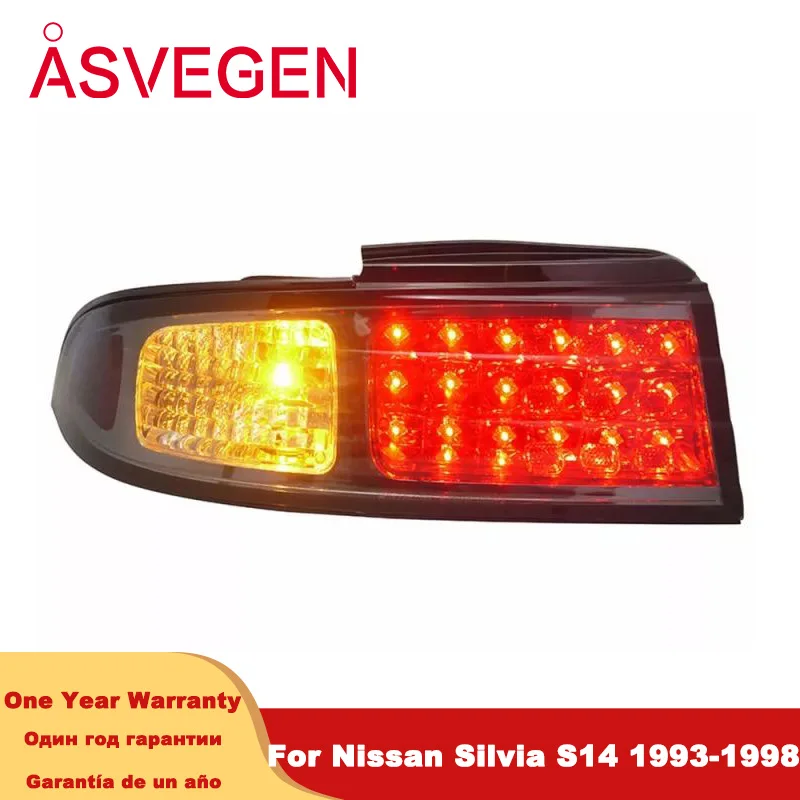 

LED Tail Lights For Nissan Silvia S14 Taillight 1993-1998 Car Accessories DRL Turn Signal Brake Reverse Light