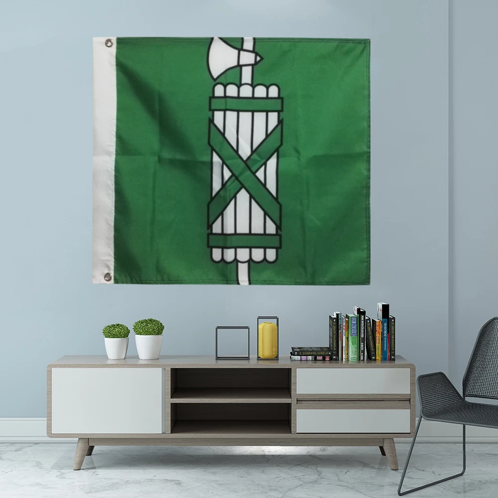 Флаг кантона Святого Галлена, графический напечатанный на заказ подвесной баннер, вечерние Sport полиэстер, Обложка вала, люверсы 3x3 фута 90x90 см Флаг кантона Святого Галлена, графический напечатанный на заказ подвесной баннер, вечерние Sport полиэстер, Обложка вала, люверсы 3x3 фута 90x90 см