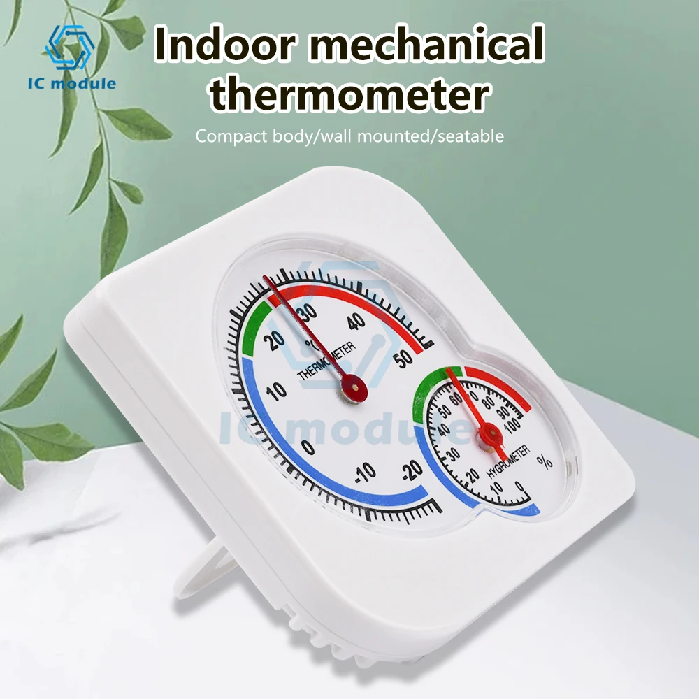 

2 In 1 MIni Wet Hygrometer Humidity Thermometer Temperature Meter Mechanical Classic Homeuse Indoor Outdoor