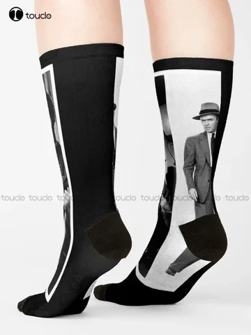 Носки James Stewart Legend, женские носки, персонализированные носки унисекс для взрослых и подростков, молодежные носки 360° °   Уличная одежда с цифровой печатью Забавная