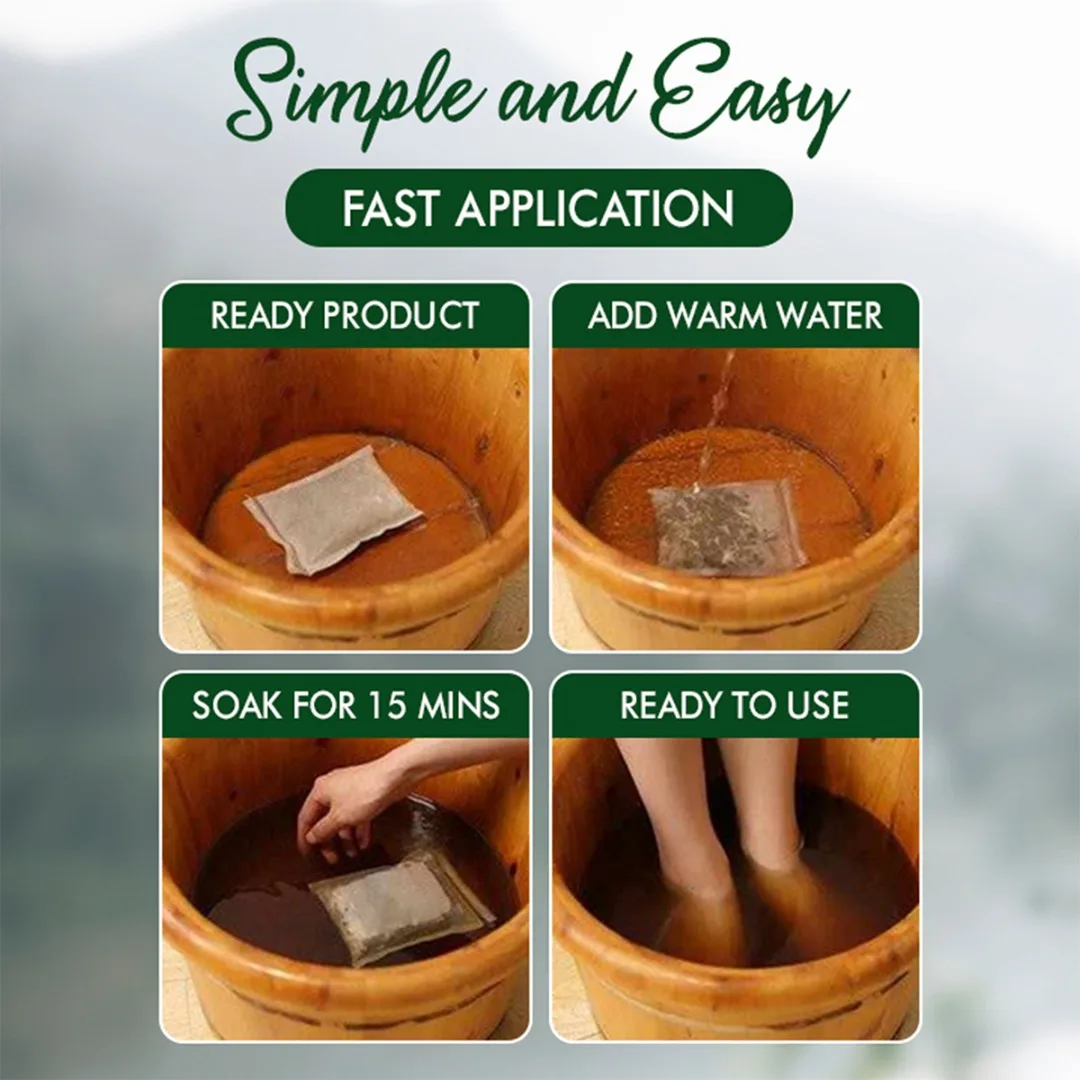 20 Pcs Lympatic Drainage Ginger Foot Soak Foot Bath Bag Powder Spa Packs Feet Bath Bag Bathing Body Feet Care Product Health images - 6