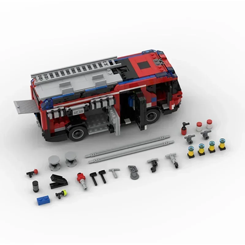 Конструктор Moc модель автомобиля Amsterdam RT гибридная пожарная машина технология