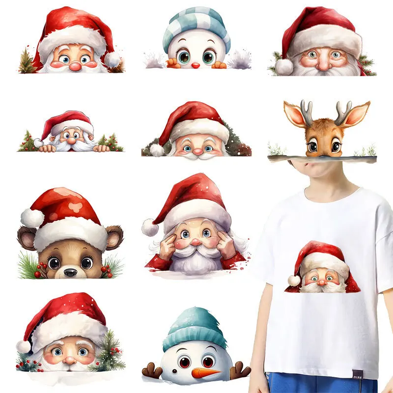 Газовая рождественская термопереносная пленка Санта-Клауса 2025 года