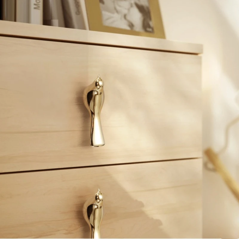 Золотые ручки для шкафа с птицами настенный крючок выдвижные ящики животными