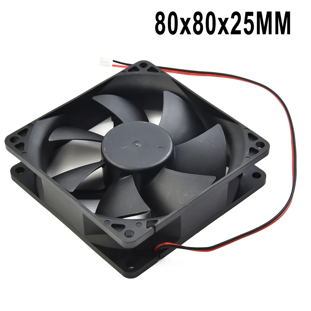 

3 Pins 80mm X 80mm X 25mm Fan DC 12V 8025 Brushless Cooling Fan For Cooling PC Computer Case CPU Coolers Radiators 3 Pins