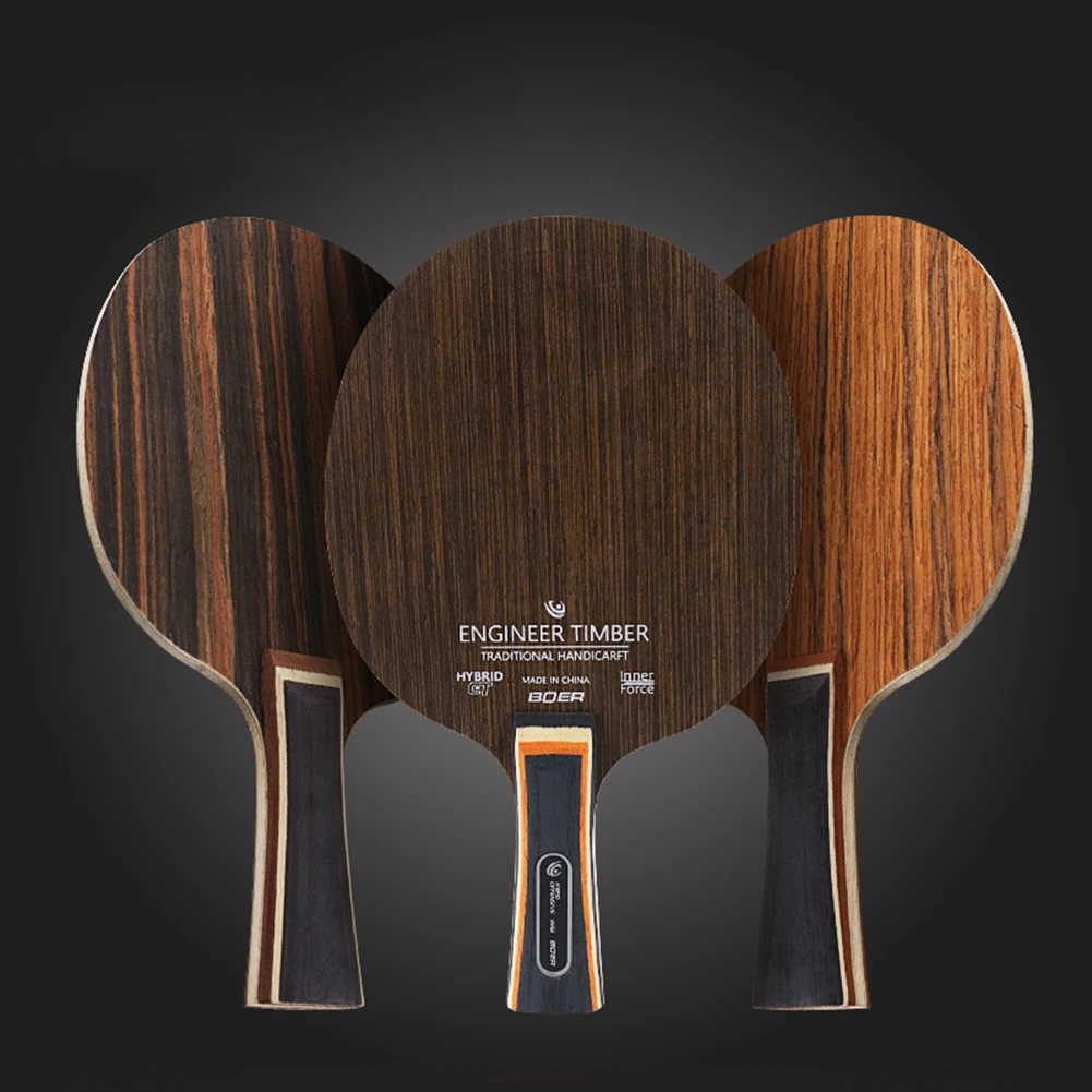 Table Tennis Racket Blade Bat 5 Ply Ping Pong Blade Paddle Long Handle Backplate Shakehand Or Penhold Racket Base PingPong