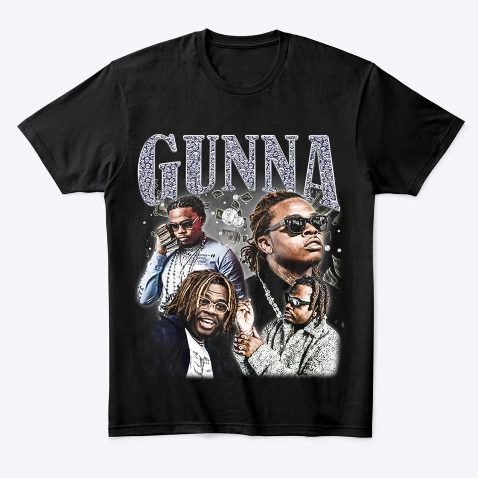Винтажная рубашка Gunna футболка Merch Tour в стиле хип-хоп и рэп