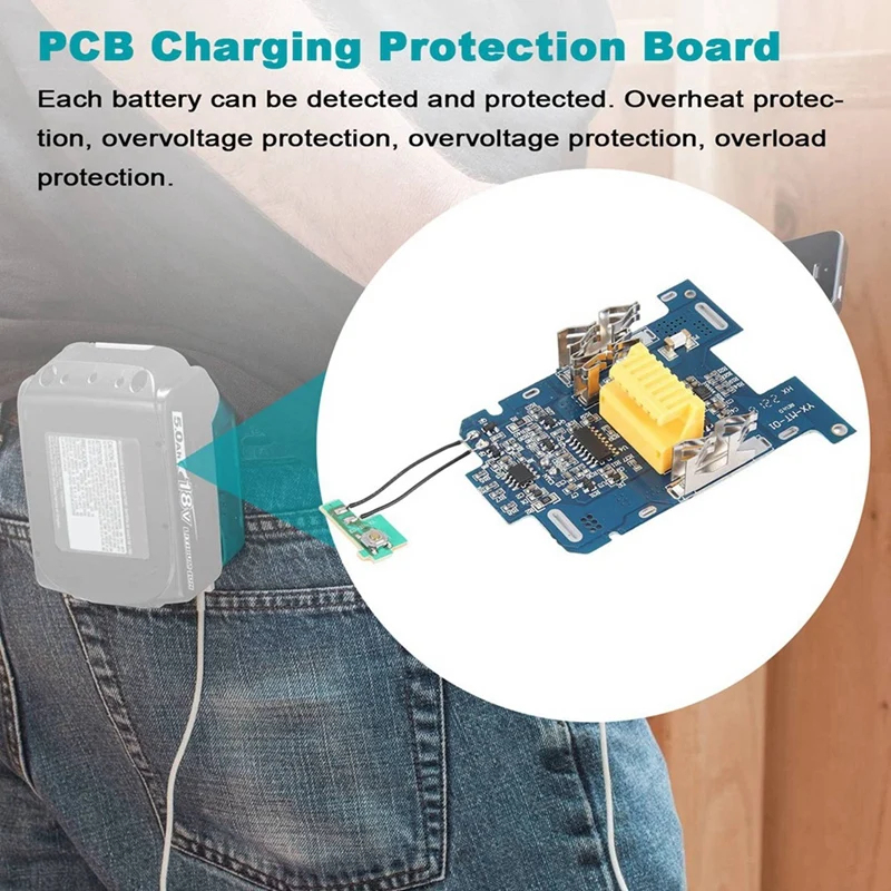 4Pcs BL1830 Li-Ion Battery BMS PCB Charging Protection Board For Makita 18V Power Tool BL1815 BL1860 LXT400 Bl1850