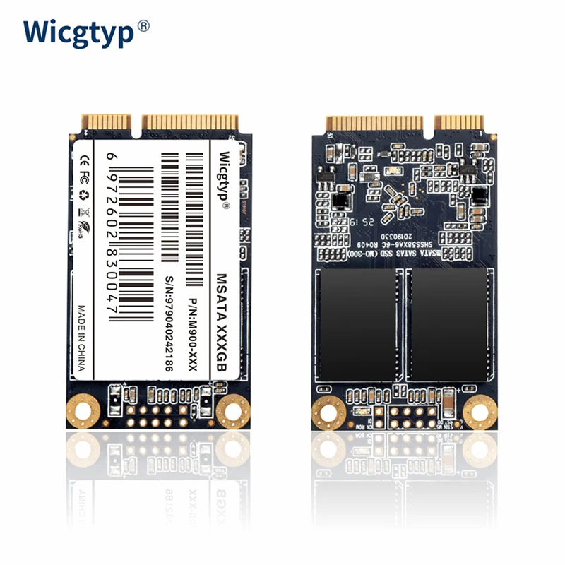 Wicgtyp mSATA SSD 1 ТБ 2 SATA3 MSATA 128GB 256GB 512GB жесткий диск 16gb 32gb 64gb Внутренний твердотельный