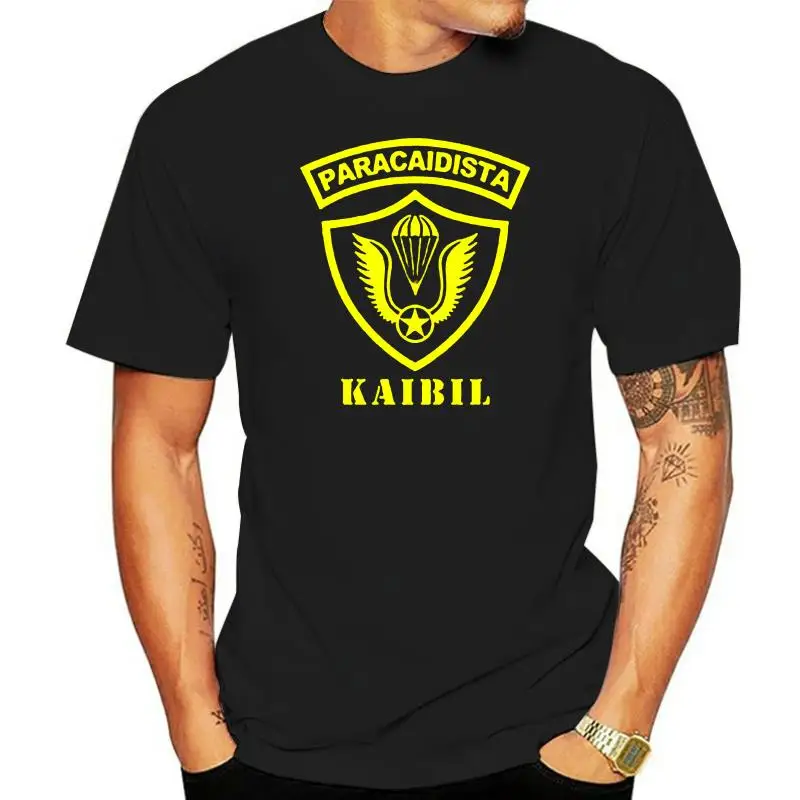 New Kaibil Kaibiles Guatemalan Special Forces Paracaidista Paratrooper T-Shirt for Male Short Sleeves Cotton Classic T Shirt