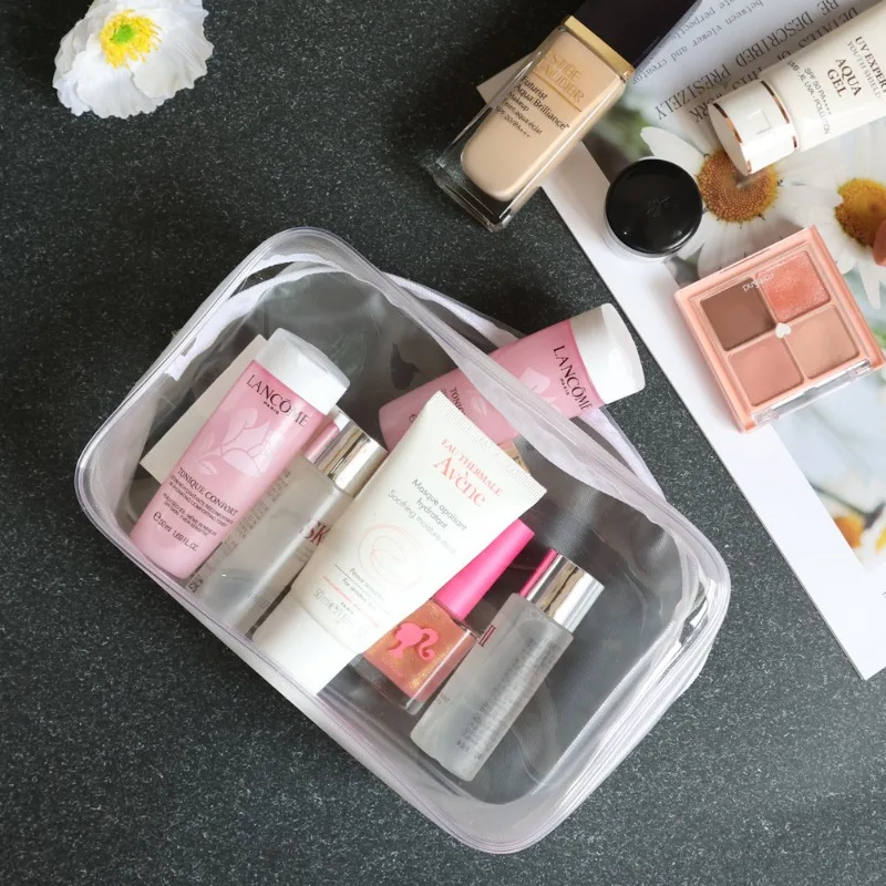S M L XL Прозрачный чехол для хранения косметики Сумка макияжа ПВХ сумки Органайзер