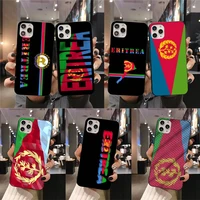 eritrea national flag phone case for iphone 13 12 11 pro mini xs max 8 7 plus x se 2020 xr cover