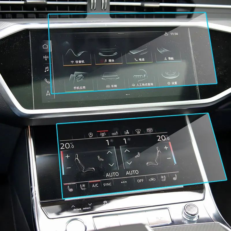 Защитная пленка для экрана Audi A6 A7 2019 2020 автомобильная мультимедийная система