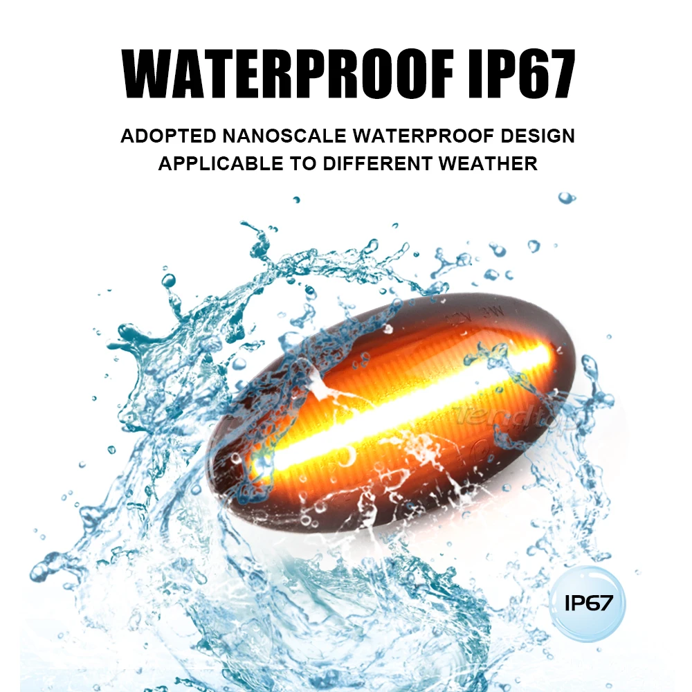 Динамический светодиодный боковой габаритный сигнальный индикатор для Suzuki Grand