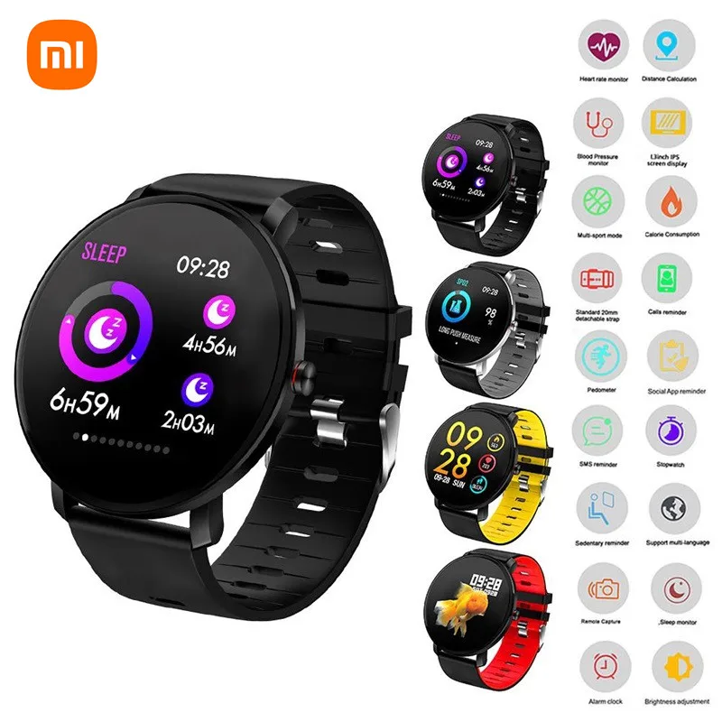 

XIAOMI Smart Watch Waterproof Dynamic UI Heart Rate Blood Pressure Monitoring Fitness Tracker Bluetooth Full Touch Screen Watch